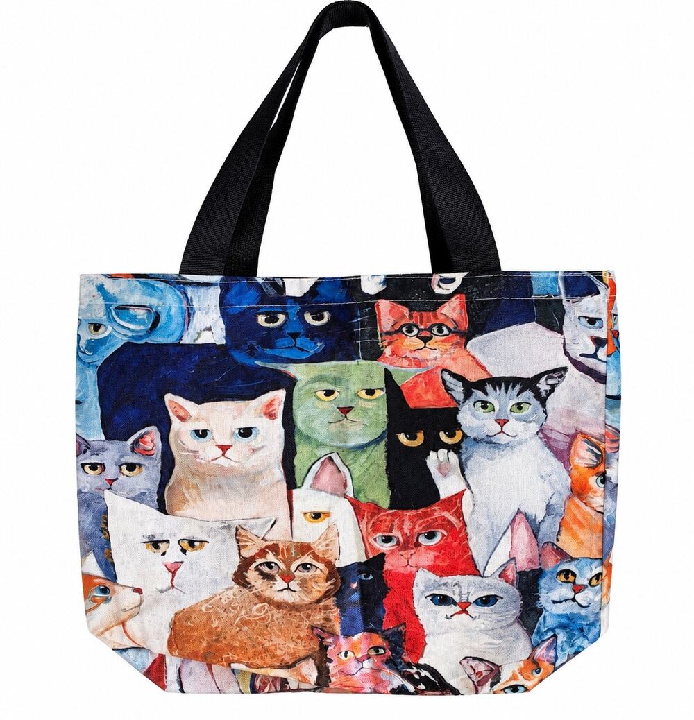 Cat Tote for Cat lovers Casual style Shopping Bag Perfect Christmas Gift